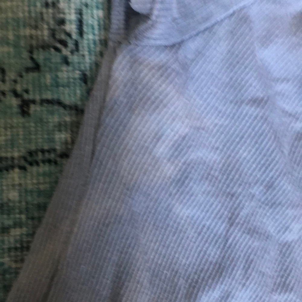 Brandy Melville blue off the shoulder crop top - Picture 2 of 3